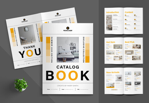 Modern Product Catalog Template Layout
