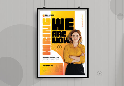We Are Hiring Flyer Template