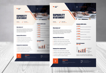 Capability Statement Business Document Template 