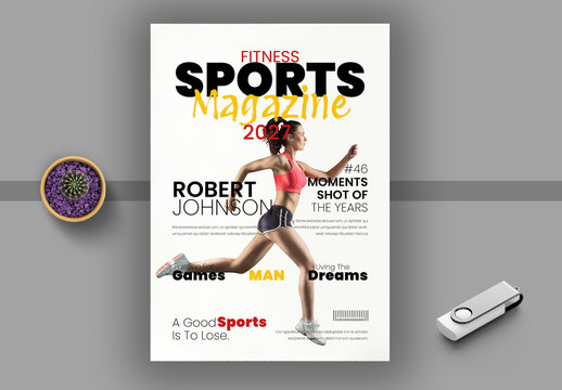 17_Sports Magazine Cover Layout