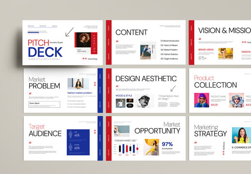 Fashion Pitch Deck Presentation Template
