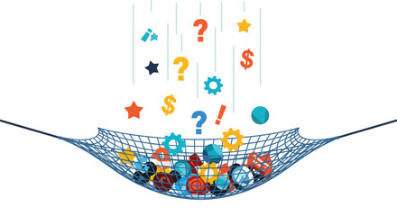 Safety Net Concept for Business Risks and Financial Protection © Hafiz