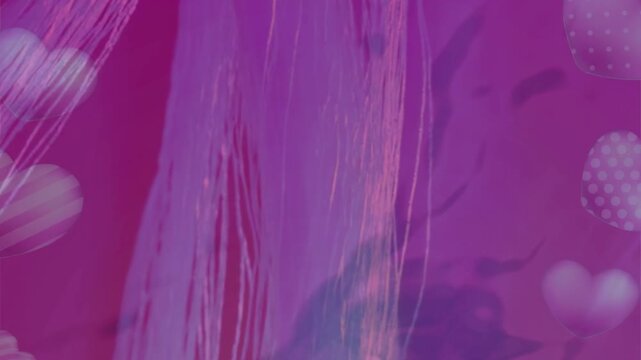 Pink purple hearts background abstract romantic love gentle flowing