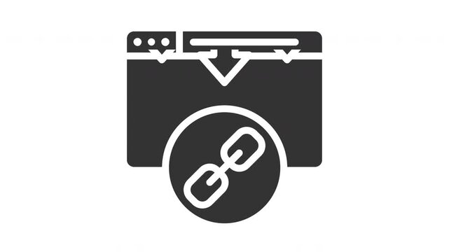 Animated internal link icon