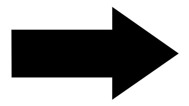 Arrow pointing Left to Right animation. Download sign . arrow button icon or swipe-Left to Right arrow signal animation