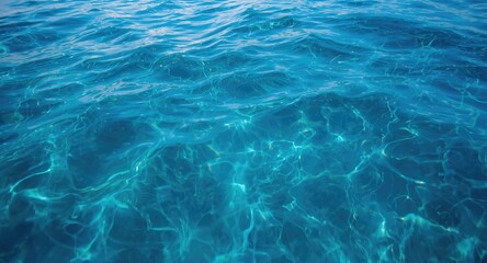Obraz premium Transparent blue ocean water with gentle motion