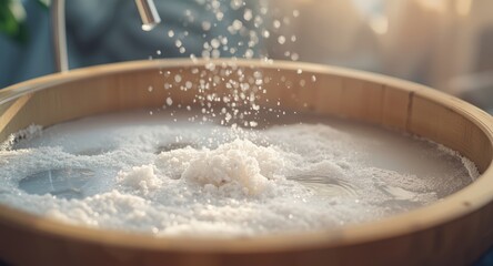 Eco friendly laundry washing technique using grated soap and crystalline sodium for allergies