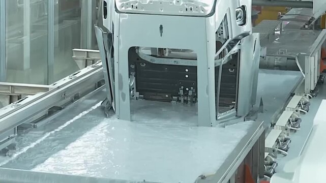 Automotive Manufacturing Process with Vehicle Body Immersion Paint Bath for Corrosion Protection