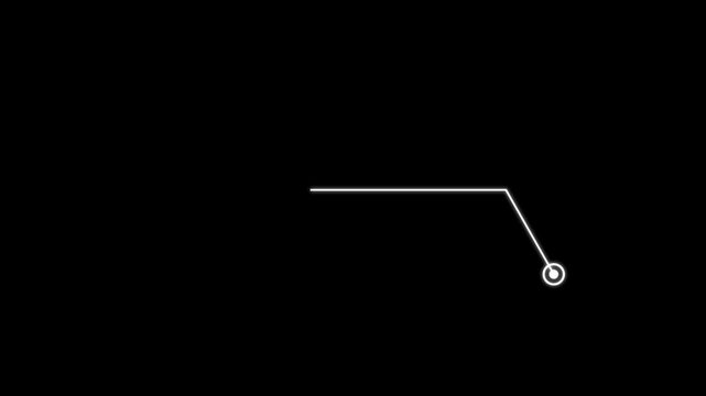 Hitch style tech HUD element. HUD call out elements pack animation. Call outs titles. Call out bar labels animation on black background.