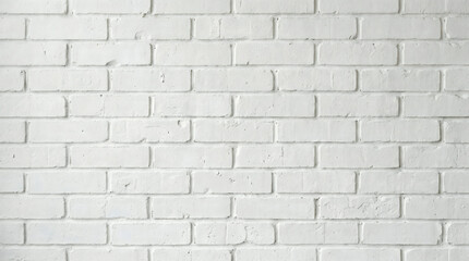 Clean White Brick Wall Texture Background