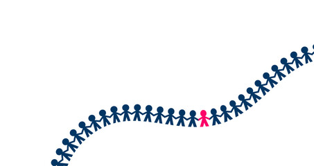 gruppo, persone, per mano, girotondo, unione, girotondo, collaborazione