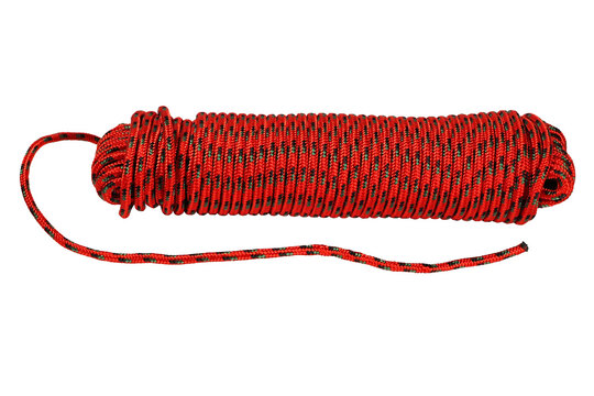 Rolled Red and Black Rope