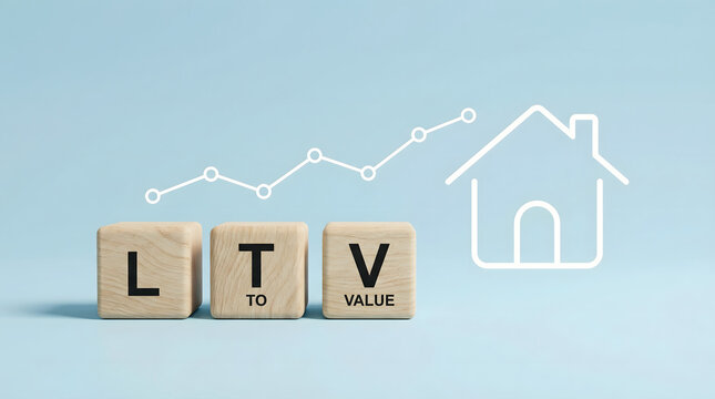 LTV Loan to Value Ratio Concept for Real Estate and Mortgage Investment
