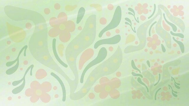 minimalist geometric floral shapes as a spring 2026 background