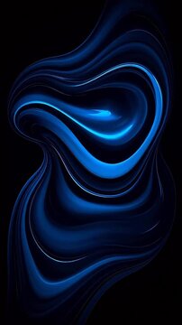 BlueWaveLinesonBlackBackground