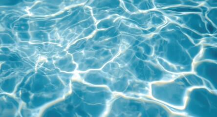 Obraz premium Swimming pool water texture emphasizing smooth flow and transparency