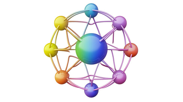 Ionic bonding process in vivid colors showing complete electron transfer between ions 