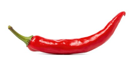 Isolated spicy chili pepper showcasing sizzling vibrant color