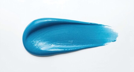 Obraz premium Textured blue gel smear for cosmetic use with shine