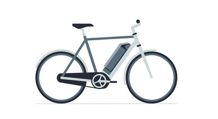 Obraz premium Modern Electric Bicycle with Sleek Design and Battery Pack.