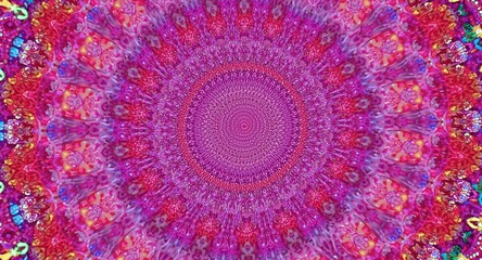 Obraz premium Radiating kaleidoscopic colorful geometric background