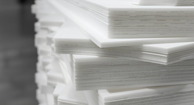 PVC foam sheet stacks for diverse crafting and structural building applications