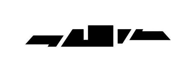 Obraz premium Modern Minimalist Abstract Geometric Logo Design