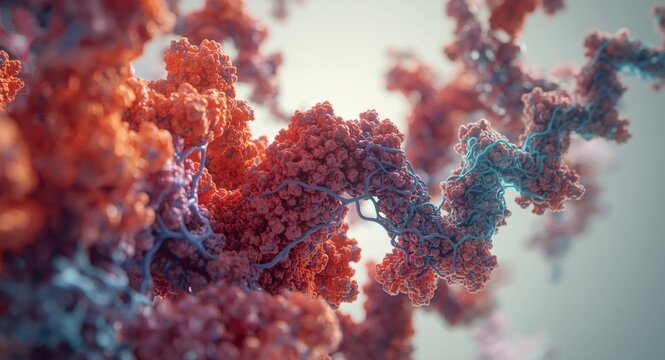 Vivid surreal portrayal of protein folding and proteomic system complexity