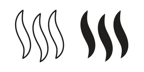 Aroma icons for templates, web design and infographics