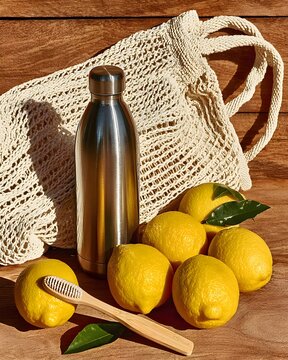 Refreshing Lemons and Eco-Friendly Accessories