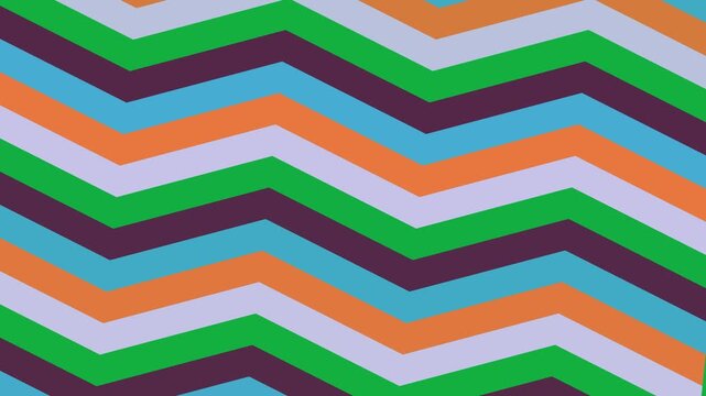 Multicolored chevron pattern illustration with vibrant colors and zigzag design