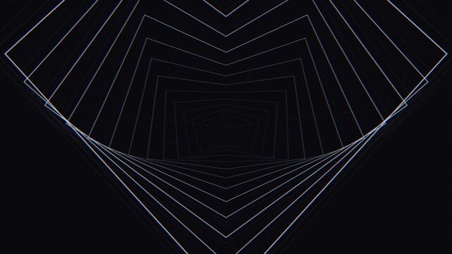 Geometric Shapes Forming 3D Tunnel Effect.