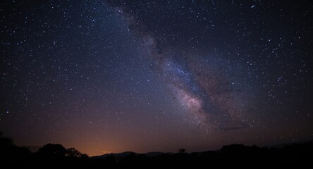 Fototapeta premium Star filled night sky with authentic astronomical backdrop