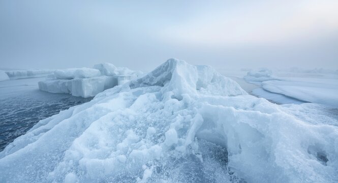 Frozen winter scene inspired white marble texture with detailed snow and ice cap features