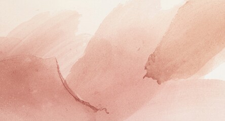 Fototapeta premium Watercolor background with abstract flowing brushstroke illustrations