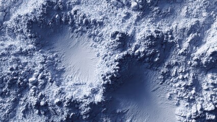 Alien Planet Surface with Craters and Dramatic Space Texture Generative AI