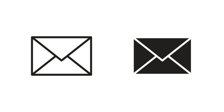 Email icons simple design. Vector illustration for web ui