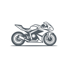 Fototapeta premium Modern Sport Motorbike Design - Fast Motorcycle Transportation Symbol