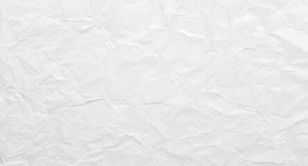 Obraz premium Matte wrinkled white paper background offering uncluttered copy space