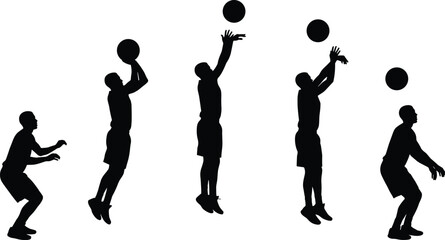 Black silhouette of a worker man using a shovel for gardening or construction work isolated on white background flat vector illustration. © Shafiqul