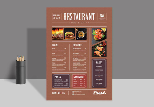 Food Menu Template