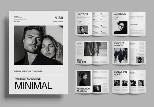 Minimalist Fashion Magazine Template