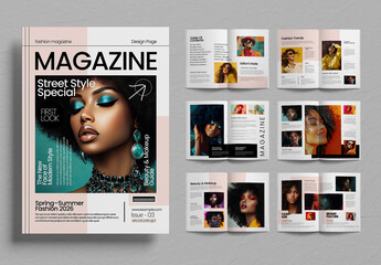 Street Style Special Fashion Magazine Design