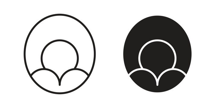 Tonsil icon concept. Thin line symbol. Vector illustration isolated. Editable stroke.