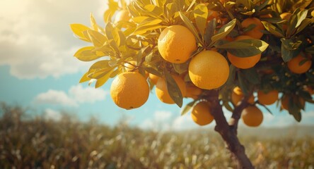 Vibrant citrus tree known for its large sour and mildly bitter grapefruit harvest