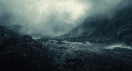 Obraz premium Moisture motion as the driver of rainfall events