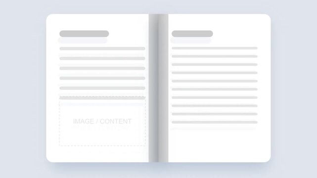 Open book with text pages, symbolizing knowledge, learning, and education, suitable for academic and informational content