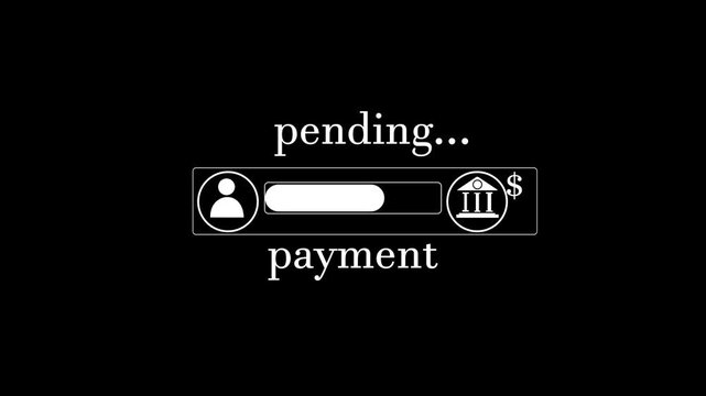 Mobile banking payment pending on tablet with stylus and secure money transfer