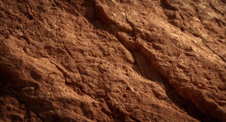 Obraz premium Natural surface patterns on sandstone rock displayed in detailed close up