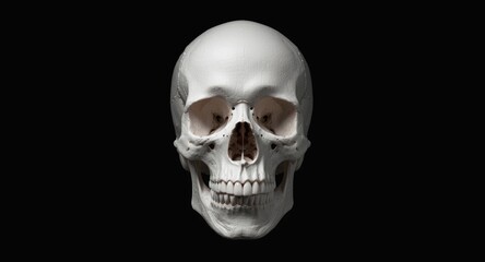 Fototapeta premium detailed digital human skull design for medical education
